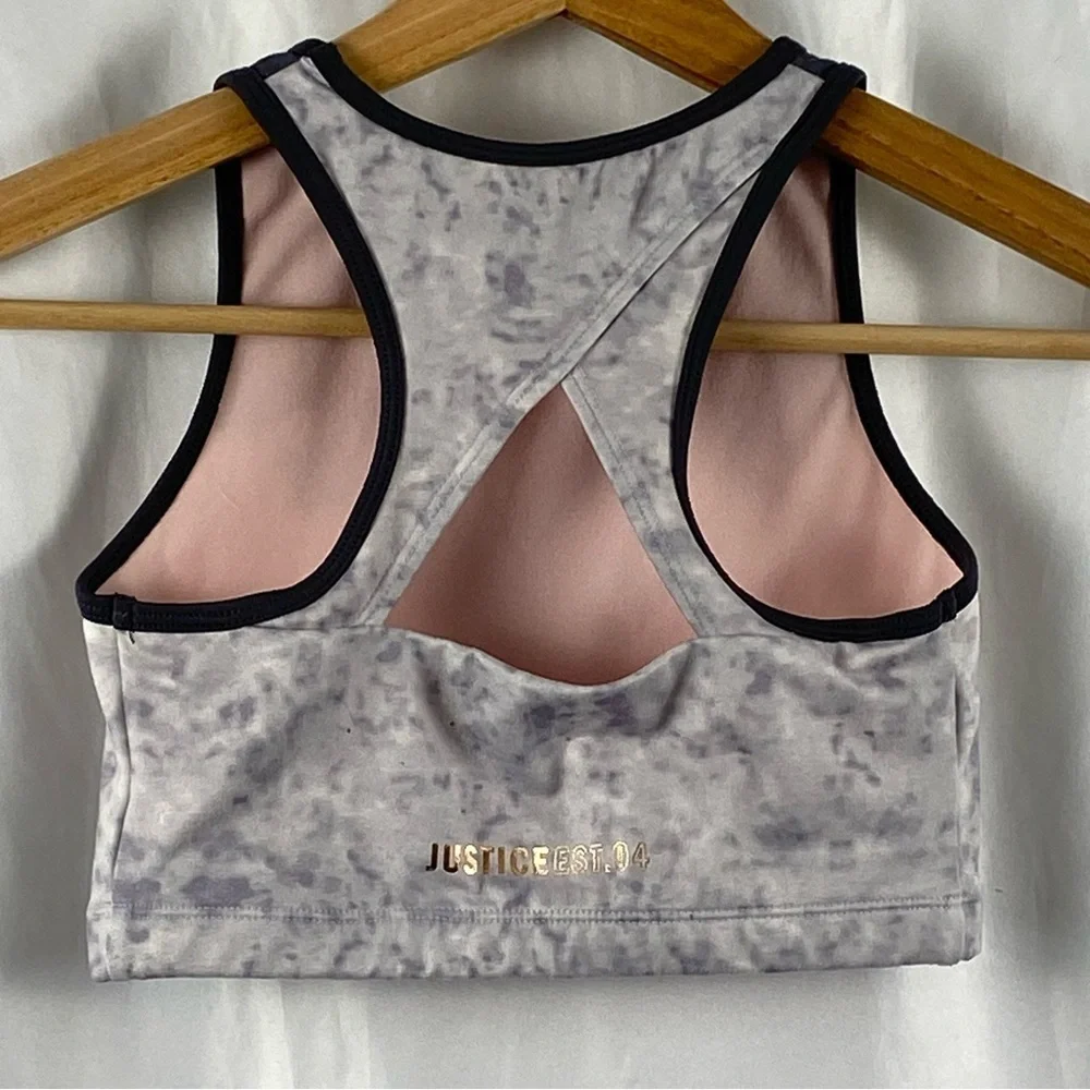 Justice Active Girl Stylish Tie-Dye Sports Bra Top Size 30